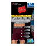 Hanes Men's Comfort Flex Fit&reg; Ultra Soft Cotton Stretch Boxer Briefs 4-Pack (3 + 1 Free Bonus Pack)