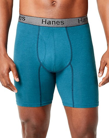 Hanes Men's Comfort Flex Fit&reg; Ultra Soft Cotton Stretch Long Leg Boxer Briefs 3-Pack