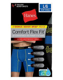 Hanes Men's Comfort Flex Fit&reg; Breathable Mesh Long Leg Boxer Briefs 4-Pack (includes 1 Free Bonus Boxer Brief)
