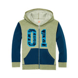 Hanes Boys' Graphic Fleece Colorblock Full Zip Hoodie