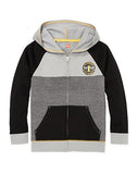 Hanes Boys' Graphic Fleece Colorblock Full Zip Hoodie