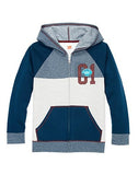 Hanes Boys' Graphic Fleece Colorblock Full Zip Hoodie