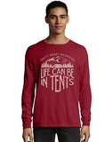 Hanes ComfortWash™ Life in Tents National Park Graphic Long Sleeve Tee