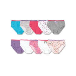Hanes Girls' Cotton Briefs 10-Pack