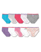 Hanes Girls' Cotton Briefs 10-Pack
