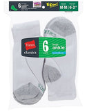 Hanes Classics Boys' Ankle EZ Sort Socks 6-Pk