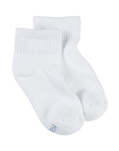 Hanes Girls' ComfortBlend&reg; EZ Sort&reg; Ankle Socks White Assorted 6-Pack
