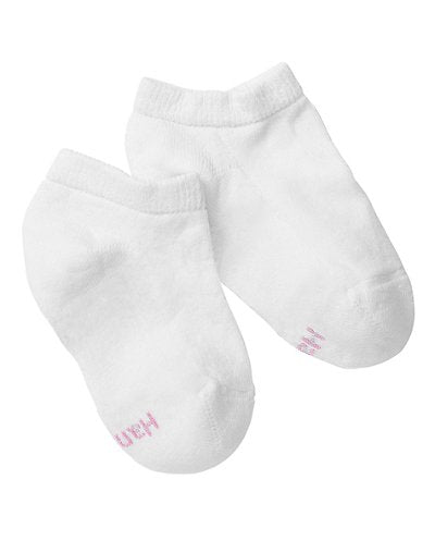 Hanes Girls No-Show Socks 6-Pack