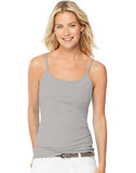 Hanes Women's Stretch Cotton Cami with Built-In Shelf Bra