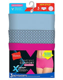 Hanes X-Temp&reg; Constant Comfort&reg; Women's Microfiber Boyshort Panties 3-Pack