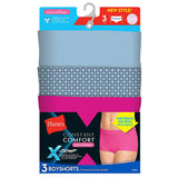 Hanes X-Temp&reg; Constant Comfort&reg; Women's Microfiber Boyshort Panties 3-Pack