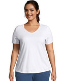 Just My Size Cotton Jersey Short-Sleeve V-Neck Women's Tee