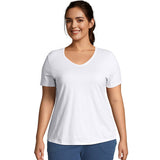 Just My Size Cotton Jersey Short-Sleeve V-Neck Women's Tee