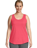 Just My Size Cotton Jersey Shirttail Women's Tank Top