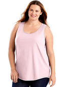 Just My Size Cotton Jersey Shirttail Women's Tank Top