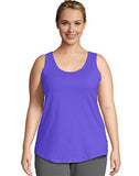 Just My Size Cotton Jersey Shirttail Women's Tank Top