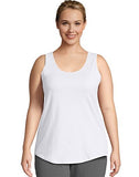 Just My Size Cotton Jersey Shirttail Women's Tank Top