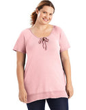 Just My Size Chiffon-Trim Hi-Lo Women's Tunic