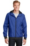 Sport-Tek® Embossed Hooded Wind Jacket. JST53