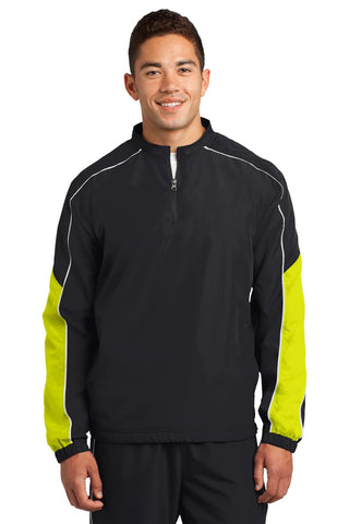 Sport-Tek® Piped Colorblock 1/4-Zip Wind Shirt. JST64