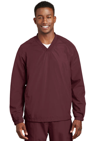 Sport-Tek® V-Neck Raglan Wind Shirt. JST72