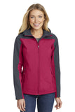 Port Authority® Ladies Hooded Core Soft Shell Jacket. L335