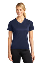 DISCONTINUED Sport-Tek® Dri-Mesh® Ladies V-Neck T-Shirt.  L468V