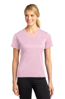 DISCONTINUED Sport-Tek® Dri-Mesh® Ladies V-Neck T-Shirt.  L468V