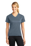 DISCONTINUED Sport-Tek® Dri-Mesh® Ladies V-Neck T-Shirt.  L468V