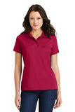 Port Authority® Ladies Poly-Charcoal Blend Pique Polo. L497