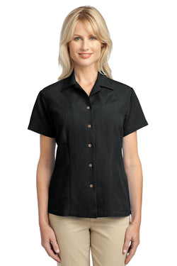 Port Authority® Ladies Patterned Easy Care Camp Shirt. L536