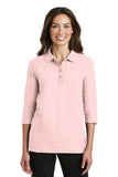 Port Authority® Ladies Silk Touch™ 3/4-Sleeve Polo. L562