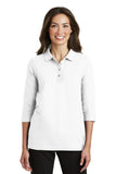Port Authority® Ladies Silk Touch™ 3/4-Sleeve Polo. L562