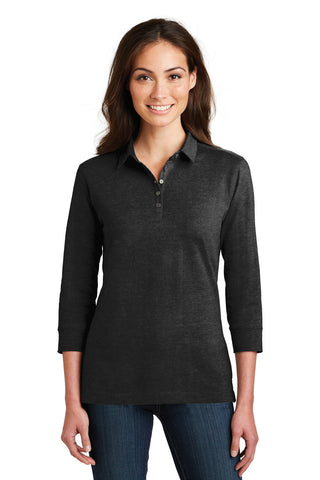 Port Authority® Ladies 3/4-Sleeve Meridian Cotton Blend Polo. L578