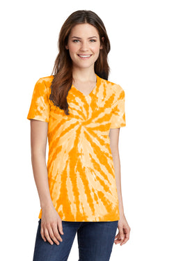 Port & Company® Ladies Tie-Dye V-Neck Tee.  LPC147V