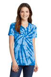 Port & Company® Ladies Tie-Dye V-Neck Tee.  LPC147V