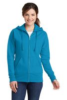 Port & Company® Ladies Core Fleece Full-Zip Hooded Sweatshirt. LPC78ZH