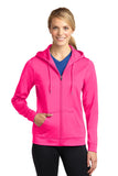Sport-Tek® Ladies Sport-Wick® Fleece Full-Zip Hooded Jacket. LST238