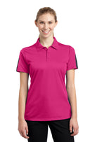Sport-Tek® Ladies PosiCharge® Active Textured Colorblock Polo. LST695