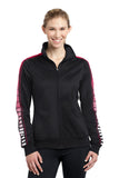 Sport-Tek® Ladies Dot Sublimation Tricot Track Jacket. LST93