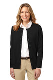 Port Authority® Ladies Value Jewel-Neck Cardigan Sweater. LSW304
