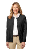 Port Authority® Ladies Value Jewel-Neck Cardigan Sweater. LSW304