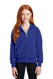 Hanes® - Youth EcoSmart® Full-Zip Hooded Sweatshirt. P480