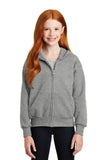 Hanes® - Youth EcoSmart® Full-Zip Hooded Sweatshirt. P480