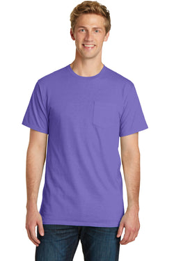 Port & Company® Pigment-Dyed Pocket Tee.  PC099P