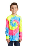 Port & Company® Youth Tie-Dye Long Sleeve Tee.  PC147YLS