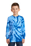 Port & Company® Youth Tie-Dye Long Sleeve Tee.  PC147YLS