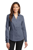 Red House® - Ladies French Cuff Non-Iron Pinpoint Oxford Shirt. RH63