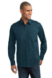 Port Authority® Stain-Release Roll Sleeve Twill Shirt. S649