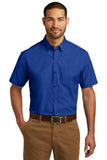 Port Authority® Short Sleeve Carefree Poplin Shirt. W101